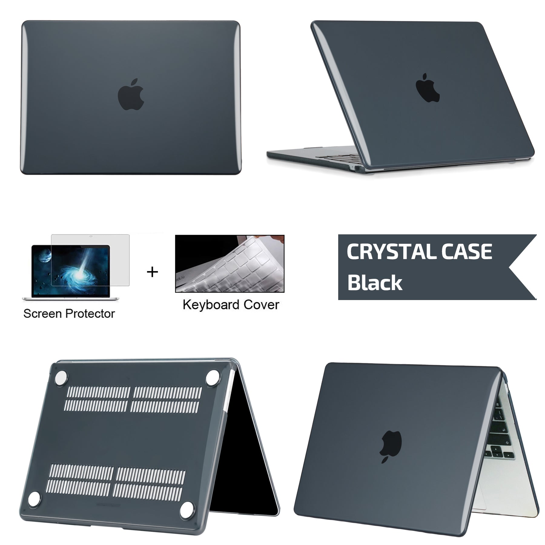 Coque rigide ultra fine de haute qualité - Housse pour ordinateur portable pour MacBook Pro 14 A2442 A2779, Air 13 M1 M2 Chip A2337 A2179, 15.3 A2941, 13.6, Pro 13 A2338 - Premium Cover