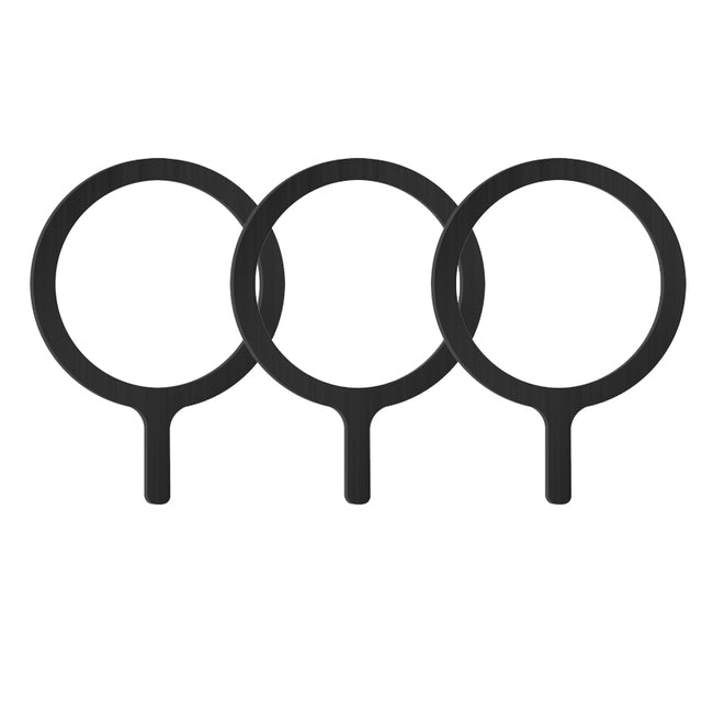 Chargeur sans fil à plaque métallique compatible MagSafe de qualité supérieure | Apple iPhone 15/14/13/12 Pro Max Plus : Lot de 4 accessoires de chargeur rapide magnétique