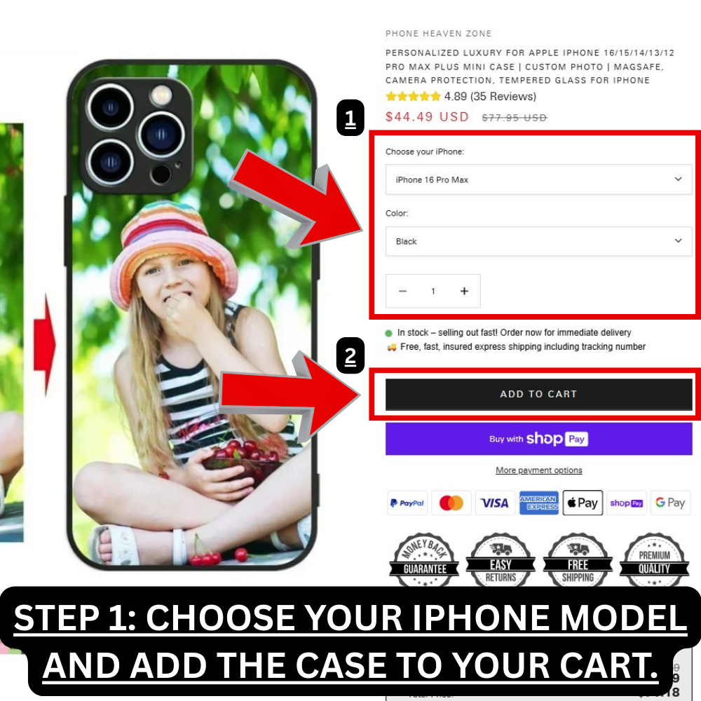 Étui Apple iPhone de luxe personnalisé | Photo personnalisée | MagSafe, protection d'appareil photo, verre trempé iPhone 11 12 13 14 15 Pro Max Plus