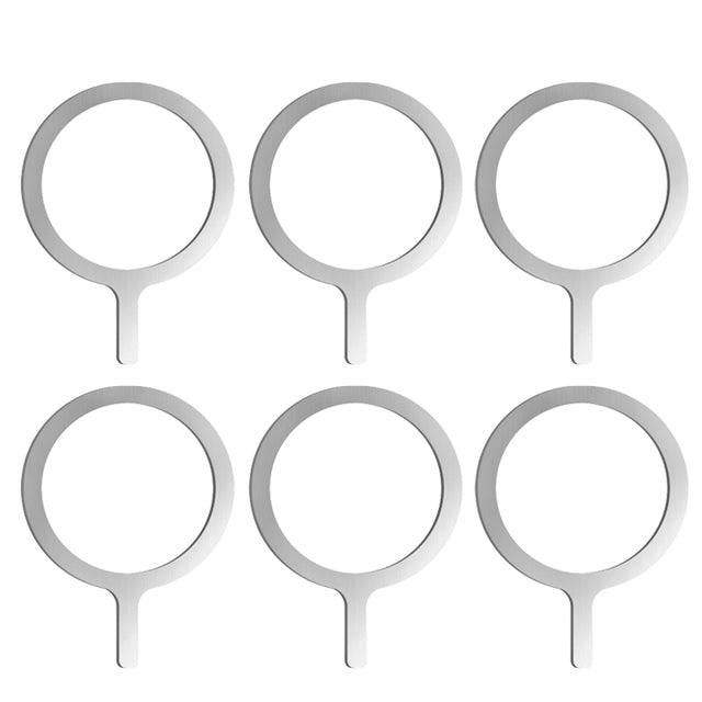 Chargeur sans fil à plaque métallique compatible MagSafe de qualité supérieure | Apple iPhone 15/14/13/12 Pro Max Plus : Lot de 4 accessoires de chargeur rapide magnétique