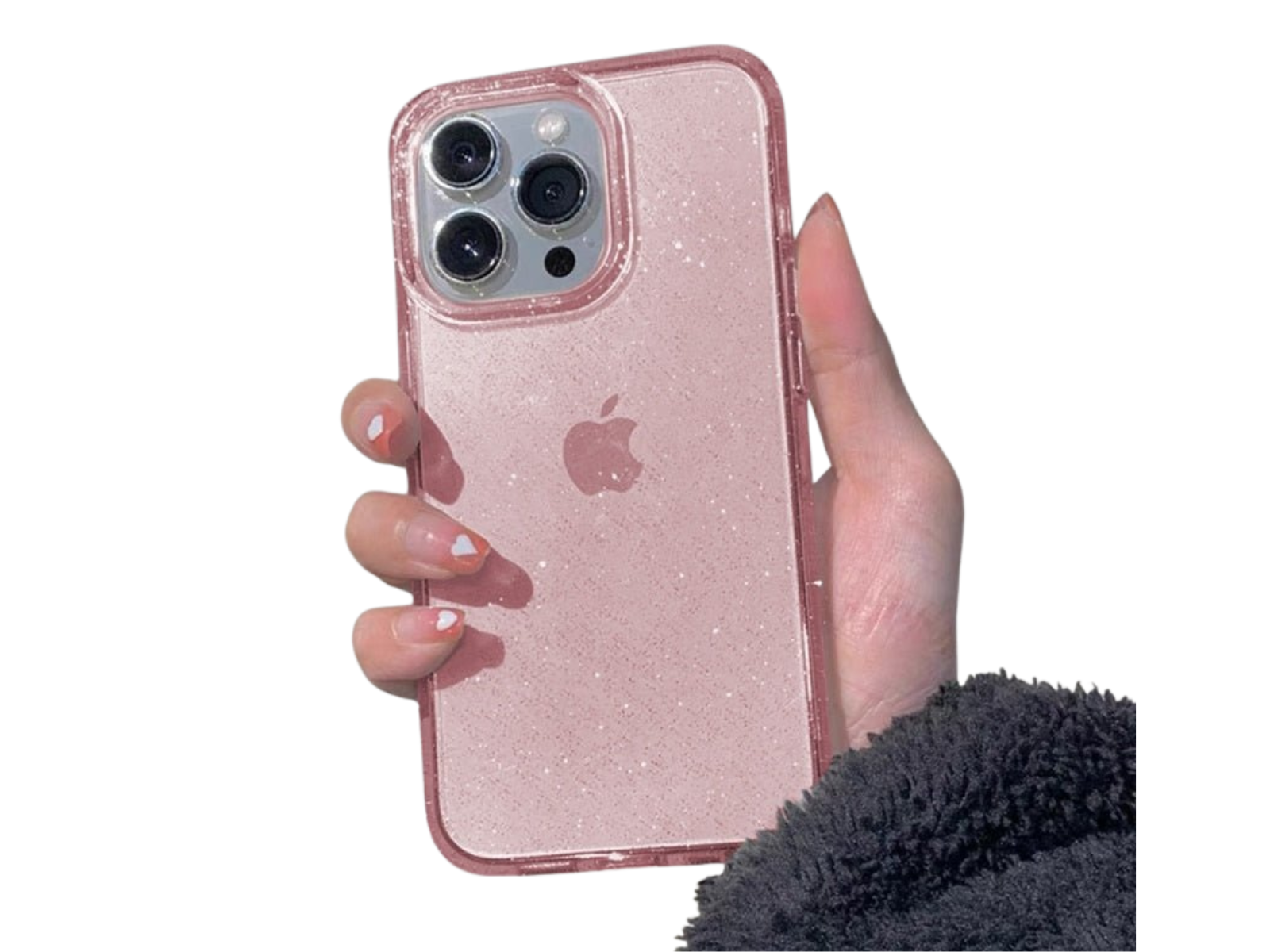 Étui antichoc transparent de luxe Bling Glitter pour Apple iPhone | Élégant et protecteur