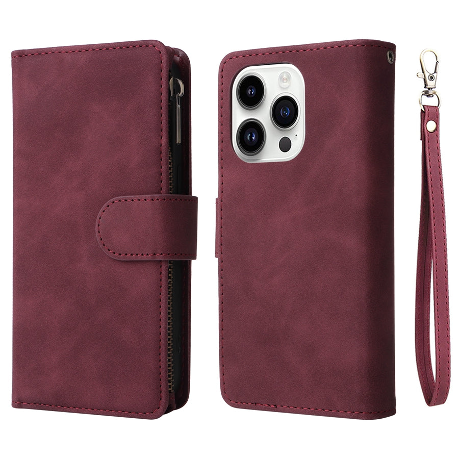 SecureSwipe Premium Leder Geldbörse Hülle für Apple iPhone | Geldbörse & Portmonee