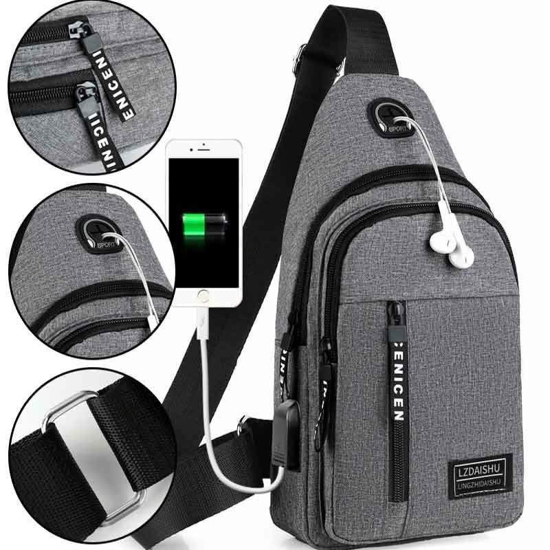 Hochwertige Neue Multifunktions-Brusttasche 2024: Herrenmode Trend aus Oxford Stoff, koreanischer Stil, Lässig und Wasserdicht - Phone Heaven Zone