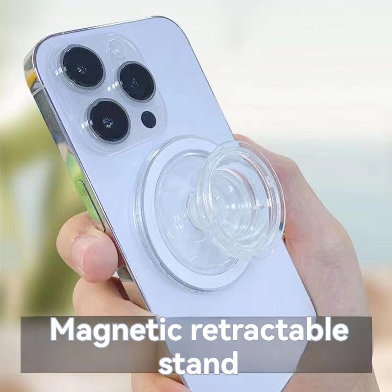 Chargeur sans fil de voiture haut de gamme et support de téléphone de voiture magnétique MagSafe pour Apple iPhone 15, 14, 13, 12, 11 Pro Max Plus Mini - Support de téléphone de voiture à lumière bleue