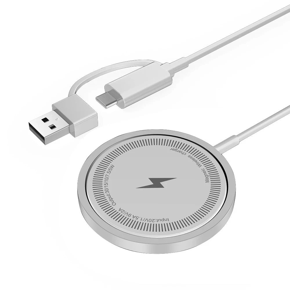 Chargeur magnétique sans fil MagSafe | Tapis de charge rapide 30 W pour Apple iPhone, AirPods, station d'accueil pour chargeurs de téléphone MagSafe iPhone