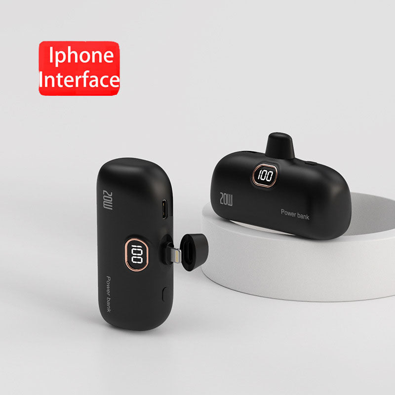 Premium Mini Power Bank 5000mAh - Chargeur QC PD Charge rapide pour Apple iPhone 15, 14, 13, 12, 11 Pro Max Plus Mini | Batterie externe, chargeur portable pour iOS, iPhone, Android et Samsung