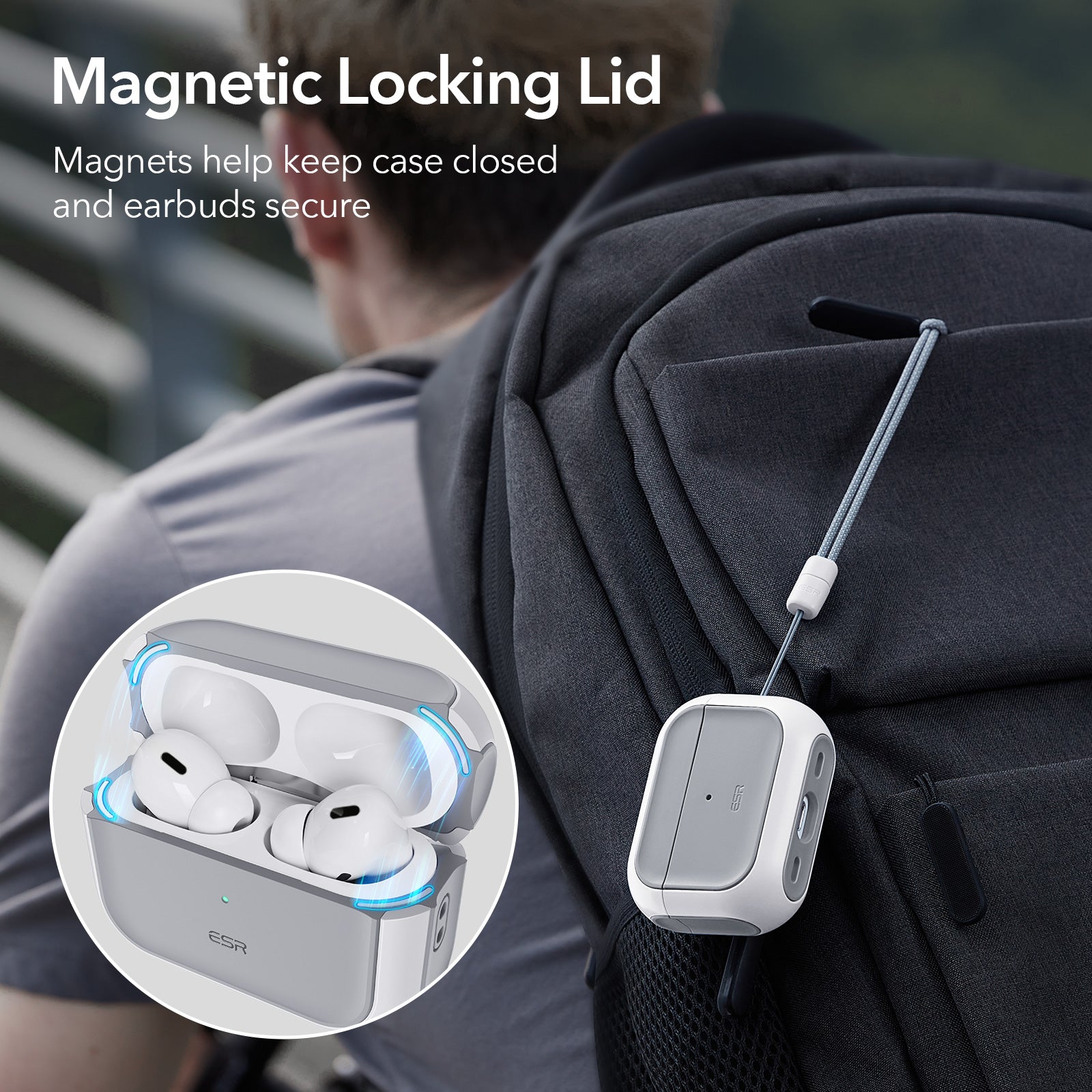 Premium MagSafe Case for Apple AirPods Pro 4/3/2/1 and Pro Series 2024/2022/2021/2019/2016 HaloLock Protective Cover | Orbit Hybrid Impact Protection | Durable, Compatible Case for AirPods Pro