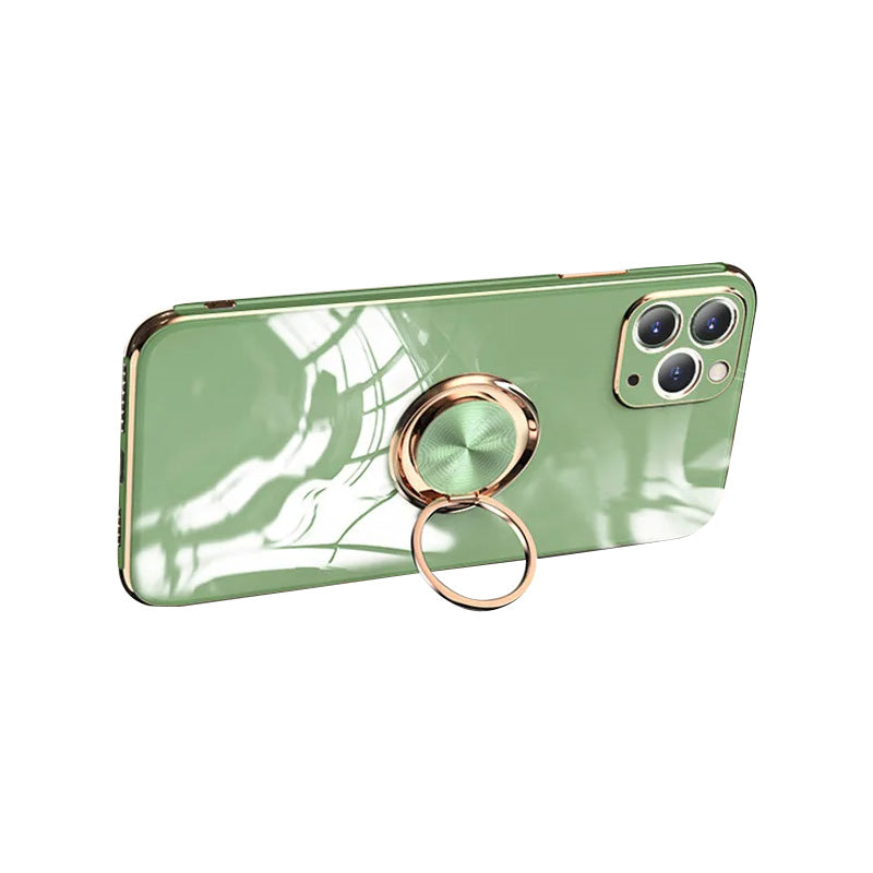 Apple iPhone 15/14/13/12/11 Pro Max | Luxus Silikon Magnetische Ring Abdeckung Hülle |  MagSafe, Abdeckung iPhone