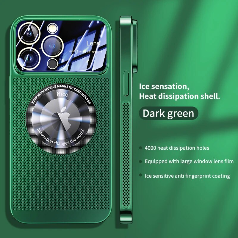 Luxus wärmeableitendes Magnetgehäuse als iPhone-Hülle