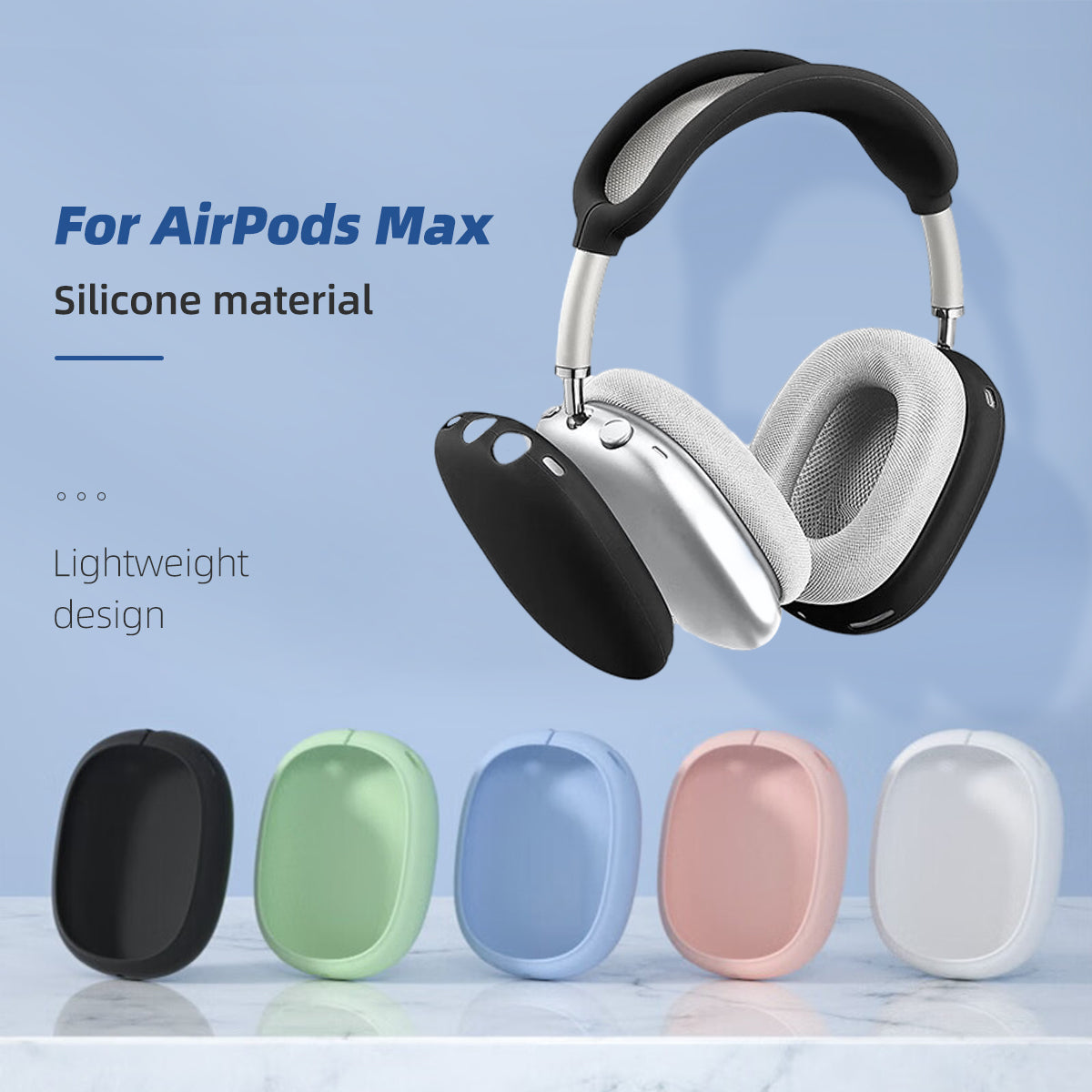 Coque de protection en TPU premium pour Apple AirPods Max : coque transparente résistante aux chocs et aux rayures | Coque souple et transparente - protection haut de gamme pour les écouteurs sans fil
