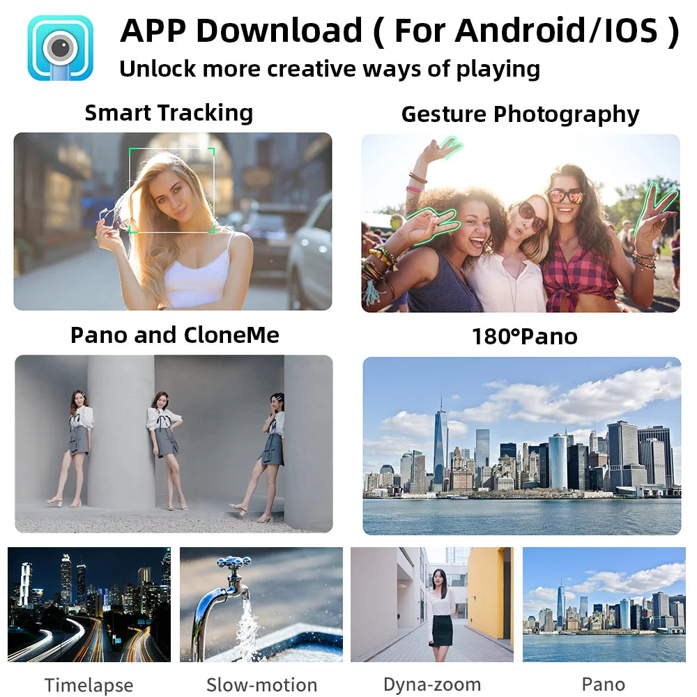 360° Dreh-Gimbal Stabilisator, Selfie Stick & Stativ: Hochwertiges Zubehör für Apple iPhone 15/14/13/12/11| Live-Fotografie