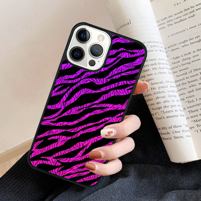 Premium Zebra Pattern Glitter iPhone Case | MagSafe Case with 360-Degree Protection & Camera Lens Cover for Apple iPhone 16/16e, 15, 14, 13, 12 Pro Max, Pro, Plus & Mini Cover | Armor Case & Bumper Cover Phone Case | High-Quality Protective Cover