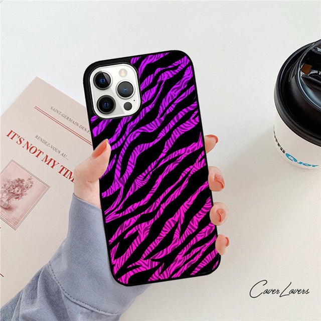 Premium Zebra Pattern Glitter iPhone Case | MagSafe Case with 360-Degree Protection & Camera Lens Cover for Apple iPhone 16/16e, 15, 14, 13, 12 Pro Max, Pro, Plus & Mini Cover | Armor Case & Bumper Cover Phone Case | High-Quality Protective Cover