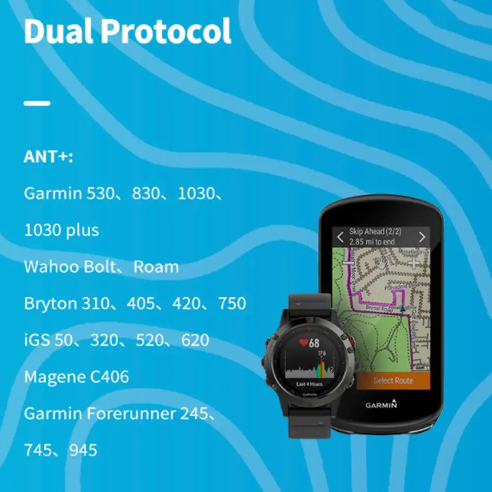 Herzfrequenzmesser Fitnessgerät mit Hochwertiges Bluetooth Herzfrequenzsensor und Brustgurt | LED-Licht und Tracking