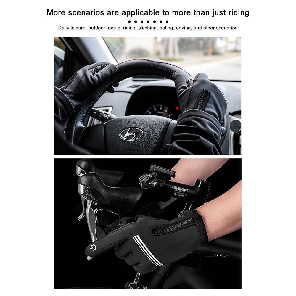 Hochwertige warme 3M-Laufhandschuhe für Radfahren, Touchscreen, Motorrad, Outdoor, Roller, winddicht, Sport, Reiten