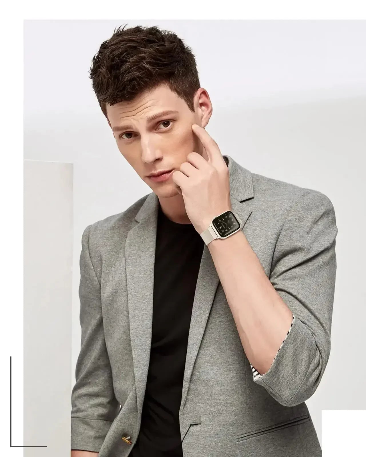 Milanese Loop Armband für Apple Watch Ultra 9 8 7 6 5 4 SE, 45mm 49mm 44mm 41mm 40mm | Premium Metall Magnetisches Armband, Doppelprofil für iWatch 3 42mm - Phone Heaven Zone