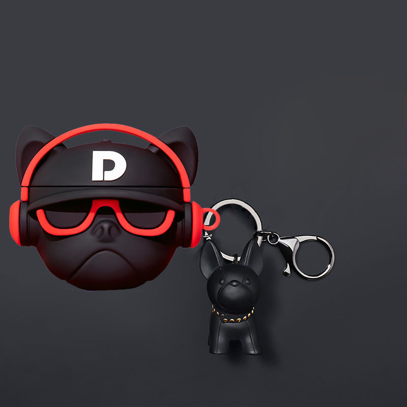 Hochwertige Apple AirTag Hülle: Lustiges Hundemotiv, Silikon Case | Schützende Anti-Verlust Cover für AirTags Locator