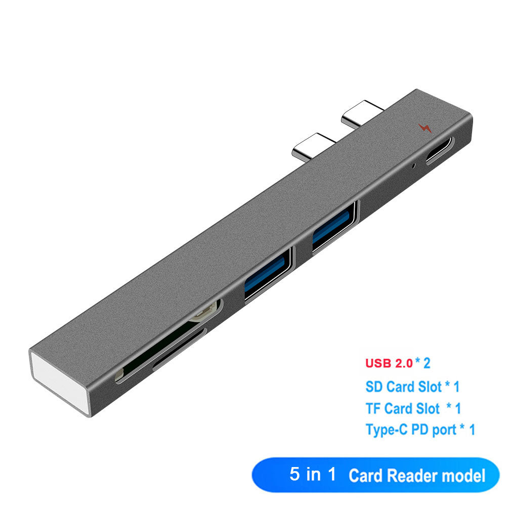 Premium USB-C Hub with HDMI 4K Adapter & Thunderbolt 3: USB 3.1 Type-C to 3.0 Hub - Enhanced Connectivity for Macbook Air/Pro/M3/M2/M1: 16,14,13-inch | 2024/2023/2022/2020 Series Chips