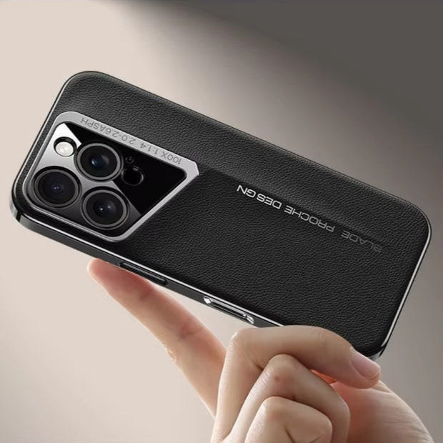 Premium Luxury iPhone Case – Electroplated Leather, Ultra-Thin, Shockproof Hard Protection Durable Cover | Case for iPhone