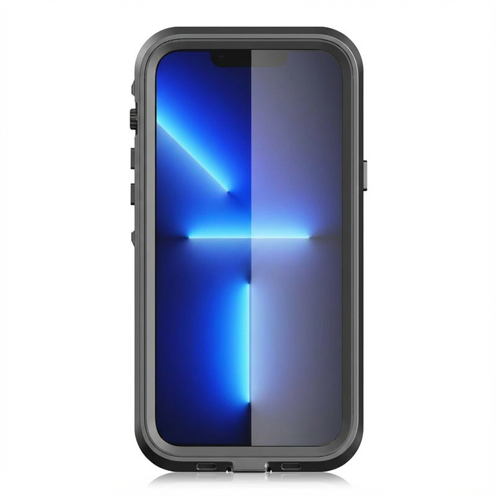 Militärstandard Wasserdichte IP68 iPhone Hülle mit MagSafe: Für Tauchen, Outdoor-Sport & Baustellen | Full Case Armor 360 Grad mit Kamera- und Bildschirmschutz | Stoßfest & Langlebig | Premium Sturzsichere Transparente Panzer-Handyschutzhülle Cover