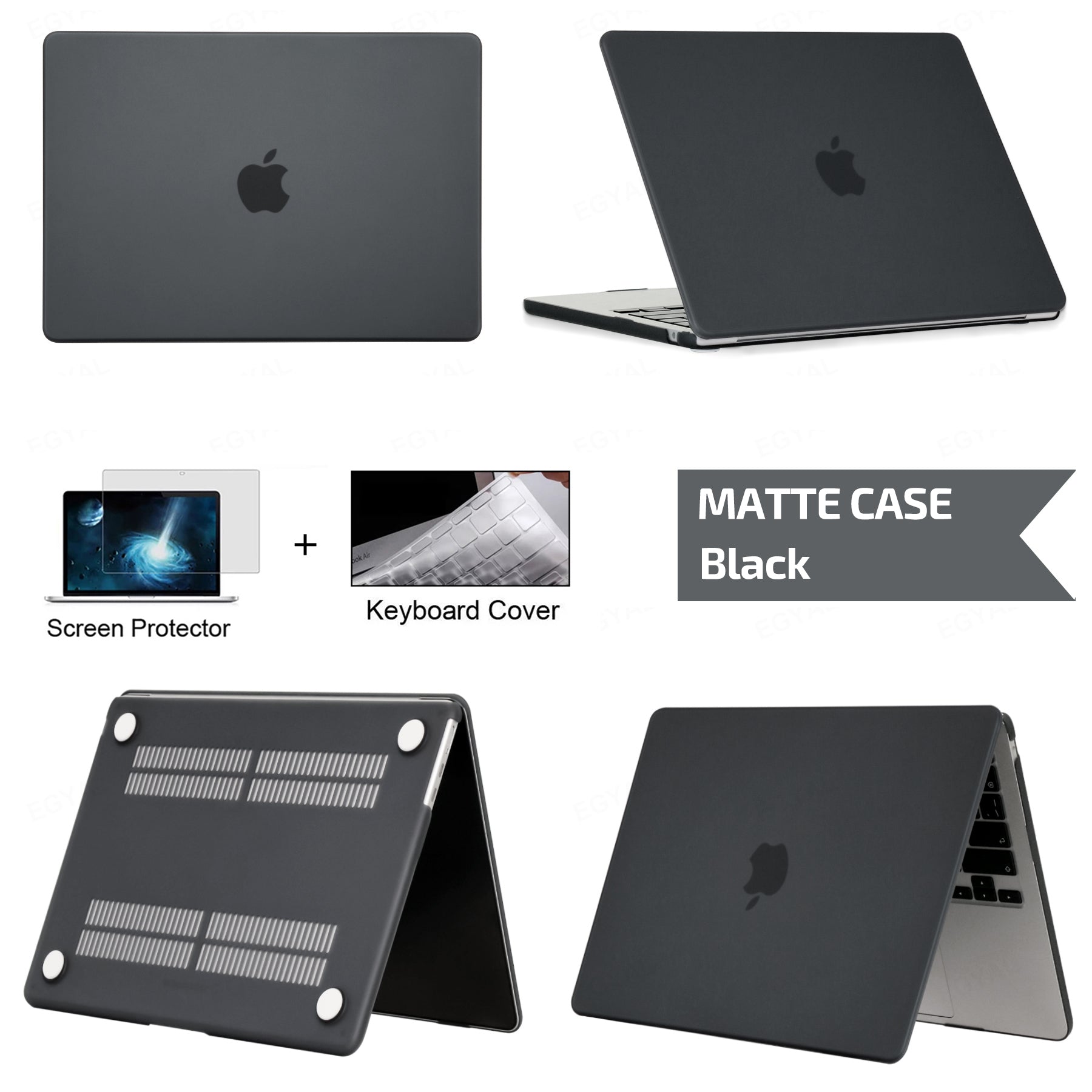 Coque rigide ultra fine de haute qualité - Housse pour ordinateur portable pour MacBook Pro 14 A2442 A2779, Air 13 M1 M2 Chip A2337 A2179, 15.3 A2941, 13.6, Pro 13 A2338 - Premium Cover