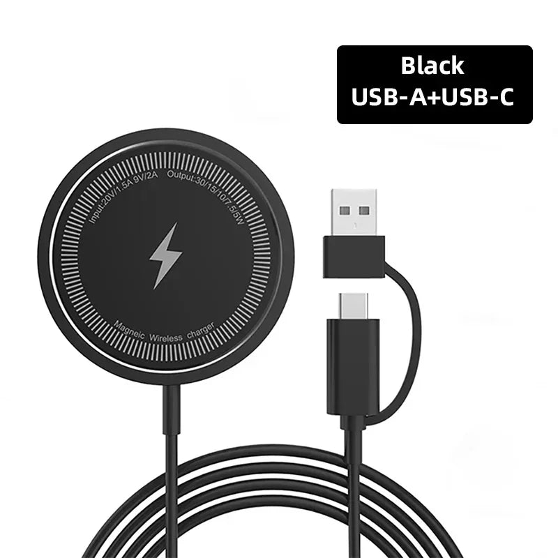 Chargeur magnétique sans fil MagSafe | Tapis de charge rapide 30 W pour Apple iPhone, AirPods, station d'accueil pour chargeurs de téléphone MagSafe iPhone