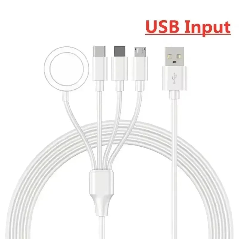 4-in-2 Gute Qualität USB-Lade-Datenkabel für iPhone Watch Ladegerät, iPhone Magnet Kabel | iWatch Typ-C Schnell
