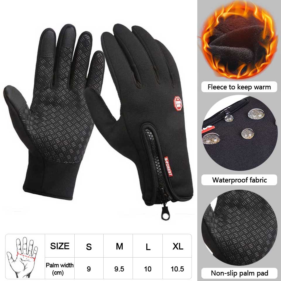 Premium Touchscreen-Warme Handschuhe: Outdoor, Radfahren, Motorrad, Sport, Fitness - Wasserdicht, Winddicht, Rutschfest - Winter
