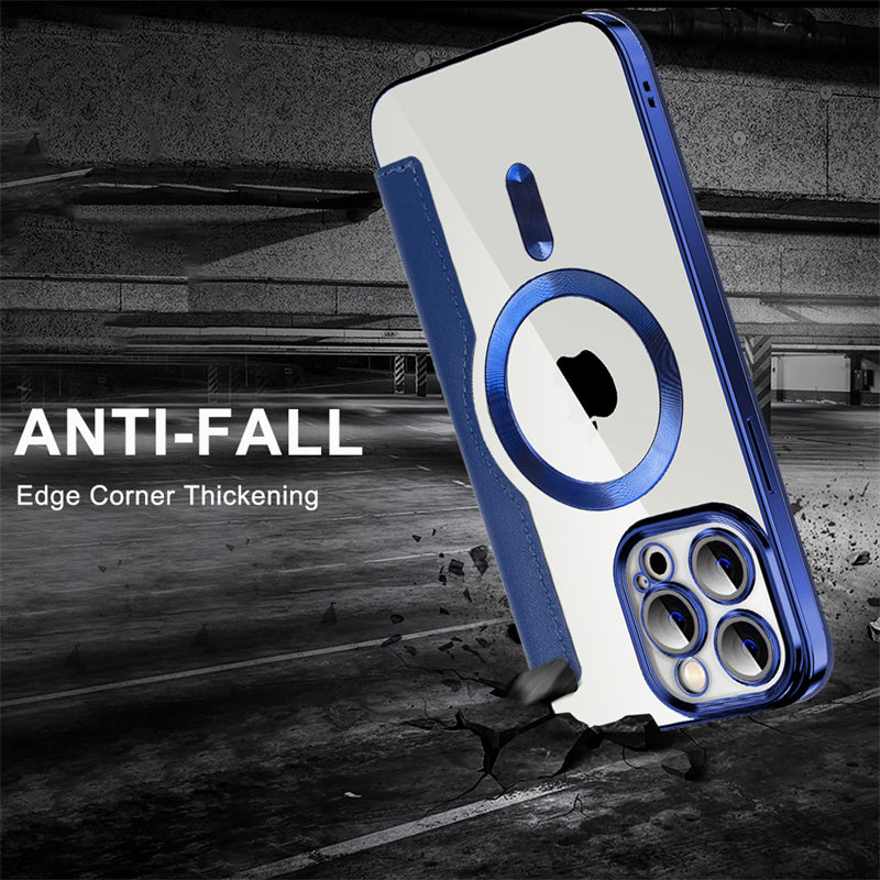 Premium Hülle, MagSafe, Abdeckung, Kabellose Ladetasche | Apple iPhone 11/12/13/14/15 Pro Max Plus, Magnetisch, Stoßfest