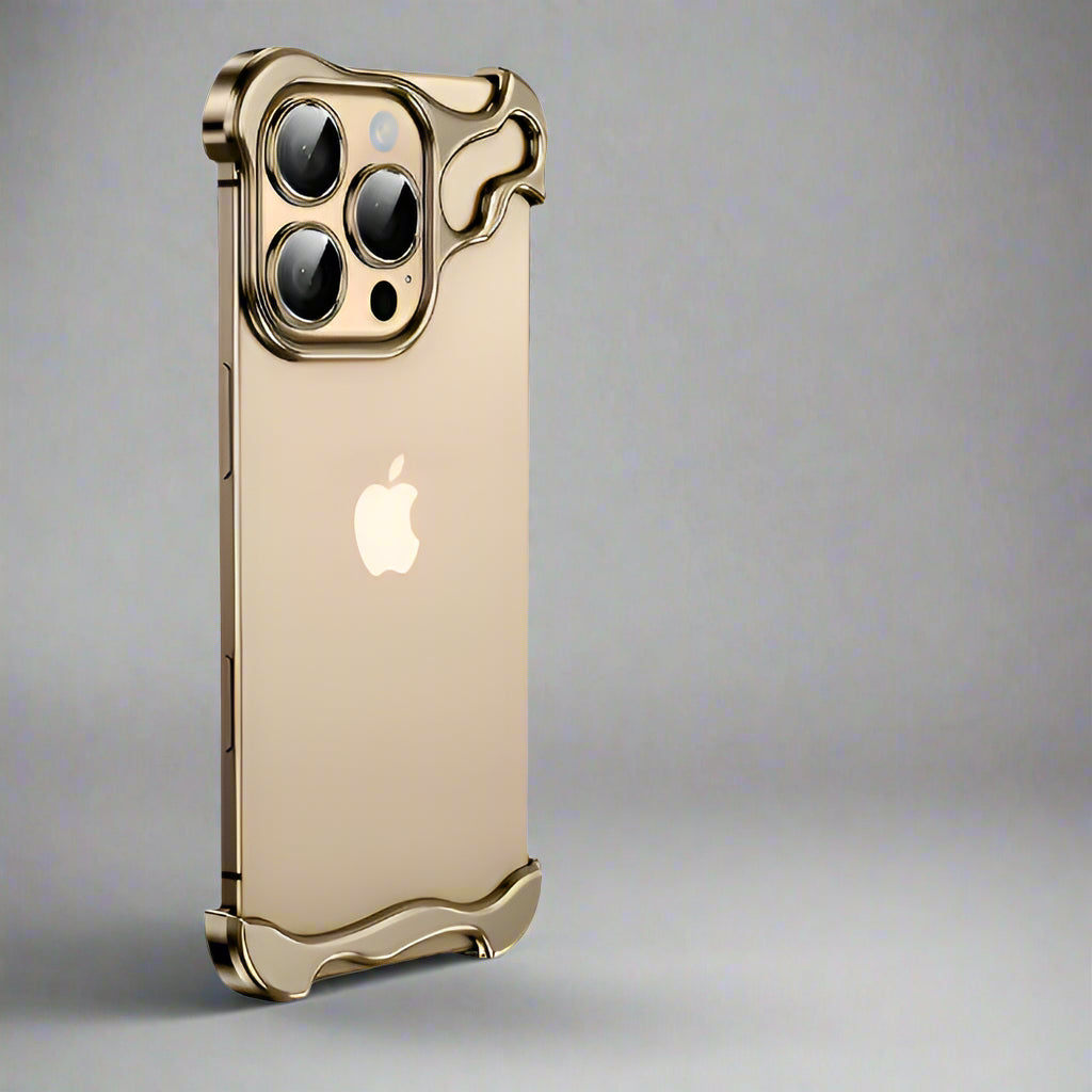 Coque iPhone premium ultra-fine magnétique sans bord en alliage d’aluminium mat, antichoc, protection intégrale & lentille caméra | Compatible MagSafe pour iPhone 16/15/14/13/12 Pro Max, Pro, Plus, e, Mini