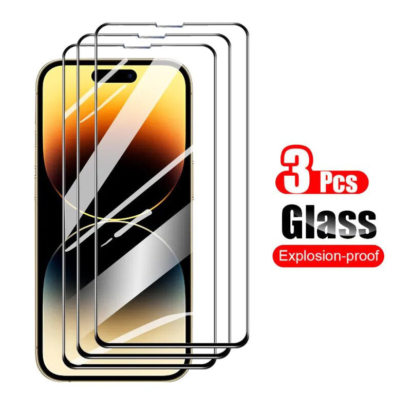 Premium Ultra-Klare Panzerglas Displayschutzfolie & Kamera Schutz für Apple iPhone – 9H Gehärtetes Glas, Blasenfrei,