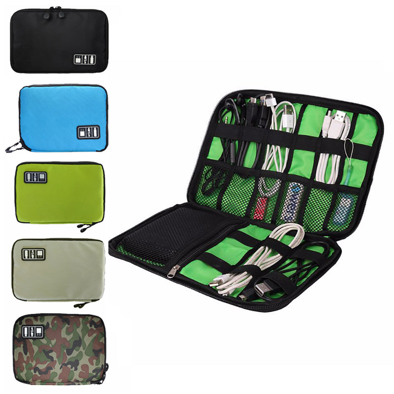 Premium Storage Bag for MacBook & Laptop Accessories – Fits 13", 14", 16" Devices – Travel Organizer Case for External Hard Drive, U-Disk, SSD, Charger, Headphones, Cables & More | Compact & Water-Resistant Design