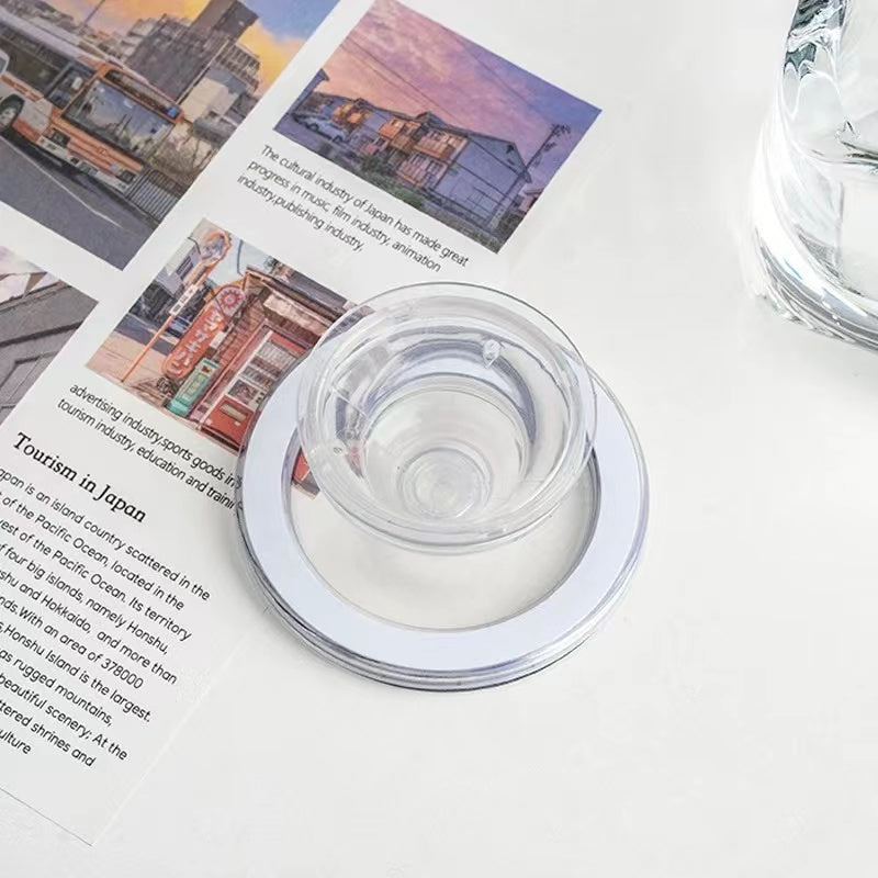 Chargeur sans fil de voiture haut de gamme et support de téléphone de voiture magnétique MagSafe pour Apple iPhone 15, 14, 13, 12, 11 Pro Max Plus Mini - Support de téléphone de voiture à lumière bleue