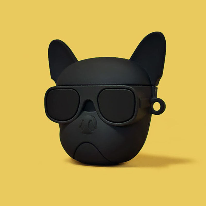 Hochwertige Apple AirTag Hülle: Lustiges Hundemotiv, Silikon Case | Schützende Anti-Verlust Cover für AirTags Locator