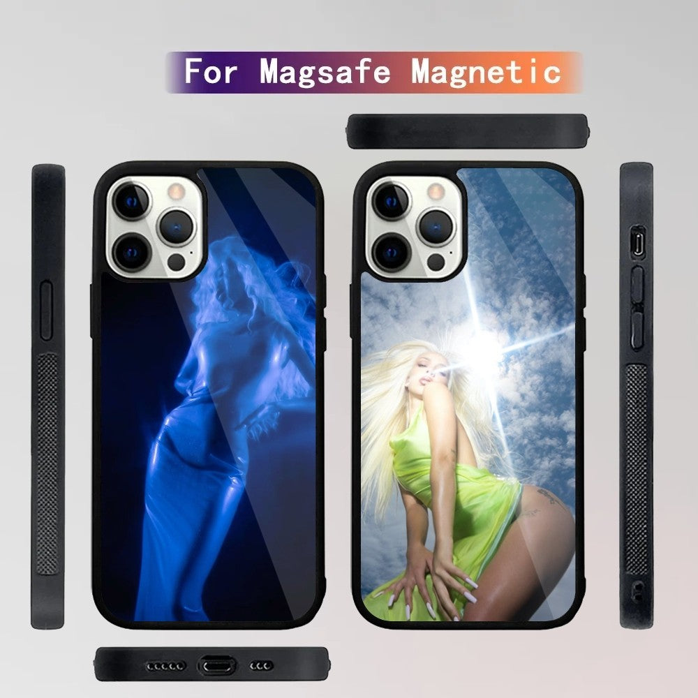 Étui Apple iPhone de luxe personnalisé | Photo personnalisée | MagSafe, protection d'appareil photo, verre trempé iPhone 11 12 13 14 15 Pro Max Plus
