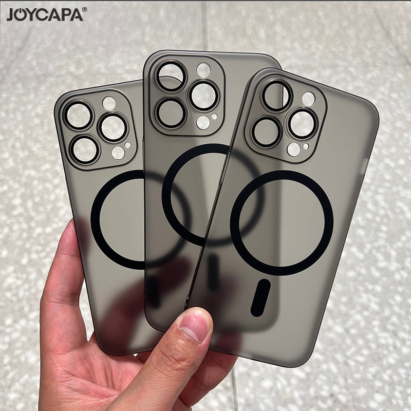 Ultra-Thin Magnetic Transparent For Apple iPhone 16/15/14/13/12 Pro Max Plus Mini Case | Premium Shockproof Slim Frameless Clear Water-Resistant Protective Cover with Magsafe