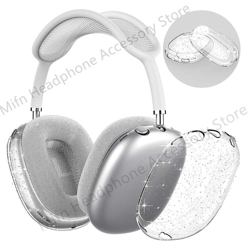 Coque de protection en TPU premium pour Apple AirPods Max : coque transparente résistante aux chocs et aux rayures | Coque souple et transparente - protection haut de gamme pour les écouteurs sans fil