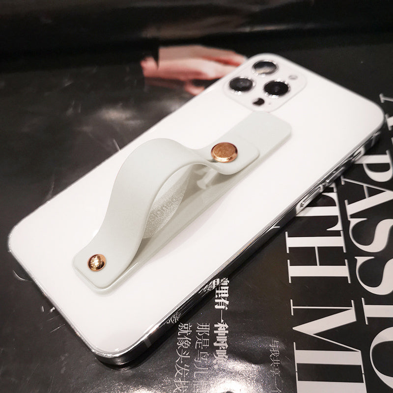 Premium Transparent Candy-Color For Apple iPhone 16/15/14/13/12 Pro Max Plus Mini Case | Wrist Strap Phone Holder Clear Soft-Silicone Apple iPhone Case