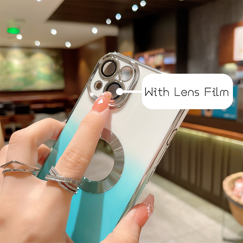 Coque iPhone antichoc couverte de luxe avec MagSafe | Verre transparent, protection améliorée de l'appareil photo et coque élégante en silicone.