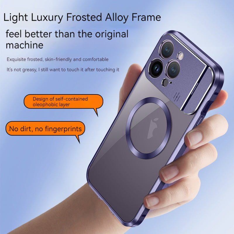 Premium iPhone Case with MagSafe: 360-Degree Protection, Metal Stand, Magnetic Camera Protection | Aromatherapy Function, Invisible Lens Holder | Case for Apple iPhone 16/16e, 15, 14, 13, 12 Pro Max, Pro, Plus, Mini | Shockproof Armor Shell Bumper Cover