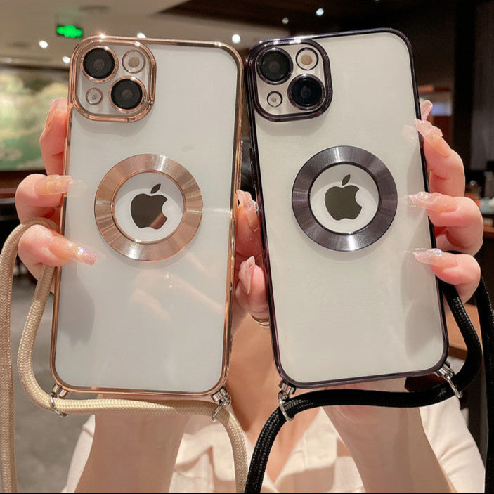 Coque iPhone antichoc couverte de luxe avec MagSafe | Verre transparent, protection améliorée de l'appareil photo et coque élégante en silicone.