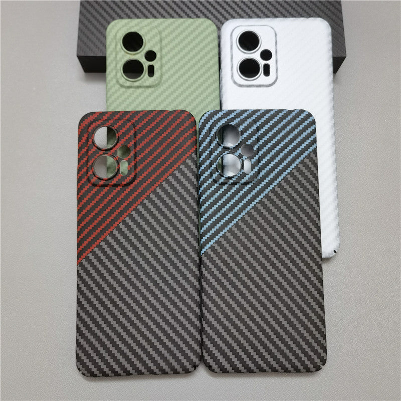 Coque mate de luxe ultra fine en fibre de carbone pour Apple iPhone | Coque rigide antichoc en PC avec protection anti-rayures et sans empreintes digitales