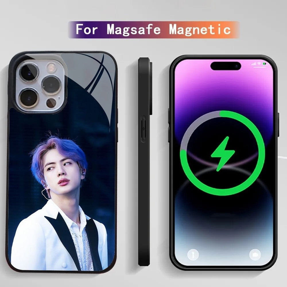 Étui Apple iPhone de luxe personnalisé | Photo personnalisée | MagSafe, protection d'appareil photo, verre trempé iPhone 11 12 13 14 15 Pro Max Plus