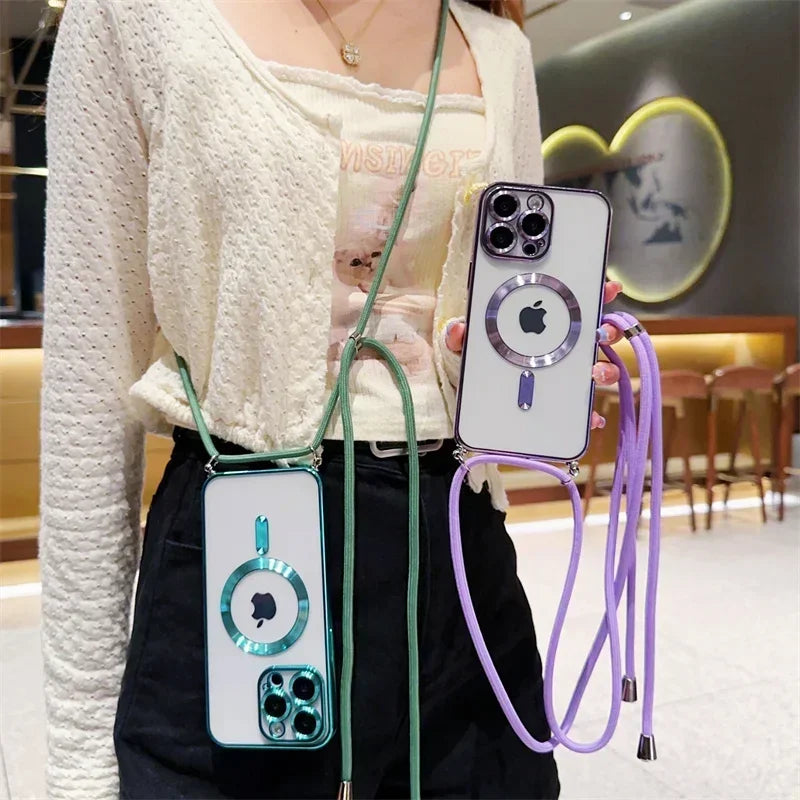 Magnetic Luxury For Apple iPhone 16/15/14/13/12 Pro Max Plus Mini Case Made Of Soft Silicone | Camera Protection, Clear Premium Coating, Magsafe Wireless Charging & Scratch-Resistant