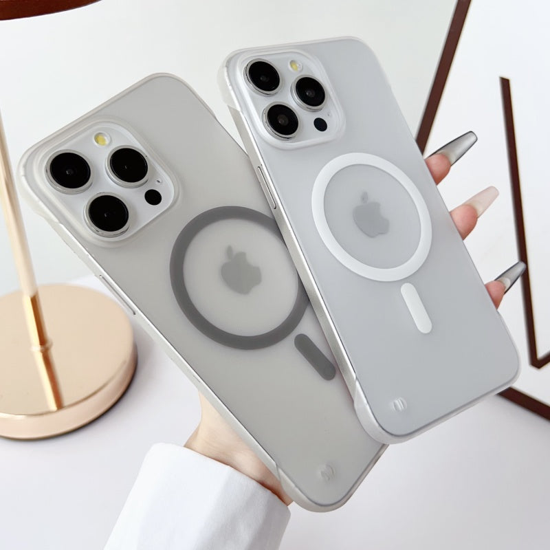 Ultra-Thin Magnetic Transparent For Apple iPhone 16/15/14/13/12 Pro Max Plus Mini Case | Premium Shockproof Slim Frameless Clear Water-Resistant Protective Cover with Magsafe