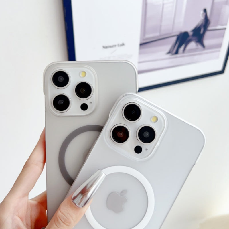 Ultra-Thin Magnetic Transparent For Apple iPhone 16/15/14/13/12 Pro Max Plus Mini Case | Premium Shockproof Slim Frameless Clear Water-Resistant Protective Cover with Magsafe