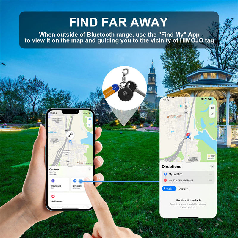 Premium Bluetooth-GPS-Tracker als Alternative zu Apple AirTag Verlorenes mit unserer App finden Ferngesteuerter