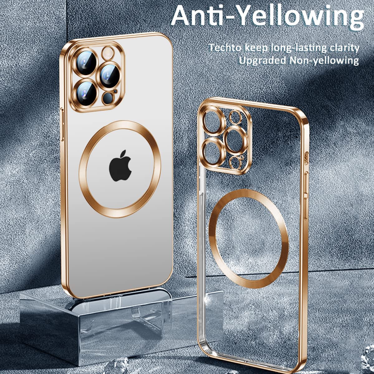 Luxury Ultra-Thin iPhone Case with MagSafe: 360° Full Metal and Glass Protection, Magnetic Adsorption | Shockproof with Glass Lens Camera Protection | Stylish Phone Cover for Apple iPhone 16/16e, 15, 14, 13, 12 Pro Max, Pro, Plus & Mini