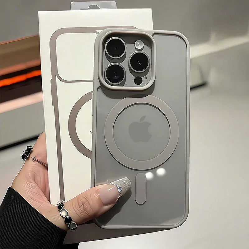 Premium iPhone Case Clear HD | Magnetic MagSafe & Wireless Charging | Shockproof Transparent Hybrid Armor with Camera Lens Protection for Apple iPhone 16/16e, 15, 14, 13, 12 Pro Max, Pro, Plus & Mini Cover