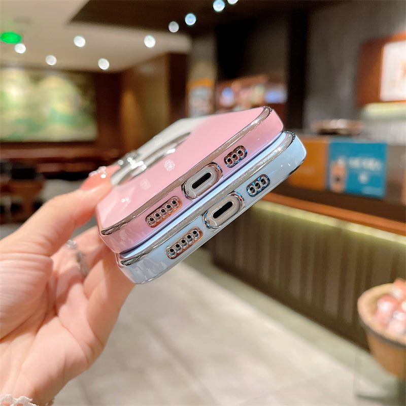 Coque iPhone antichoc couverte de luxe avec MagSafe | Verre transparent, protection améliorée de l'appareil photo et coque élégante en silicone.